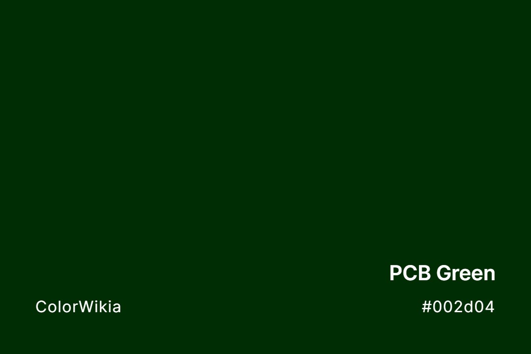 PCB Green Color – #002d04: Codes and Complete Breakdown