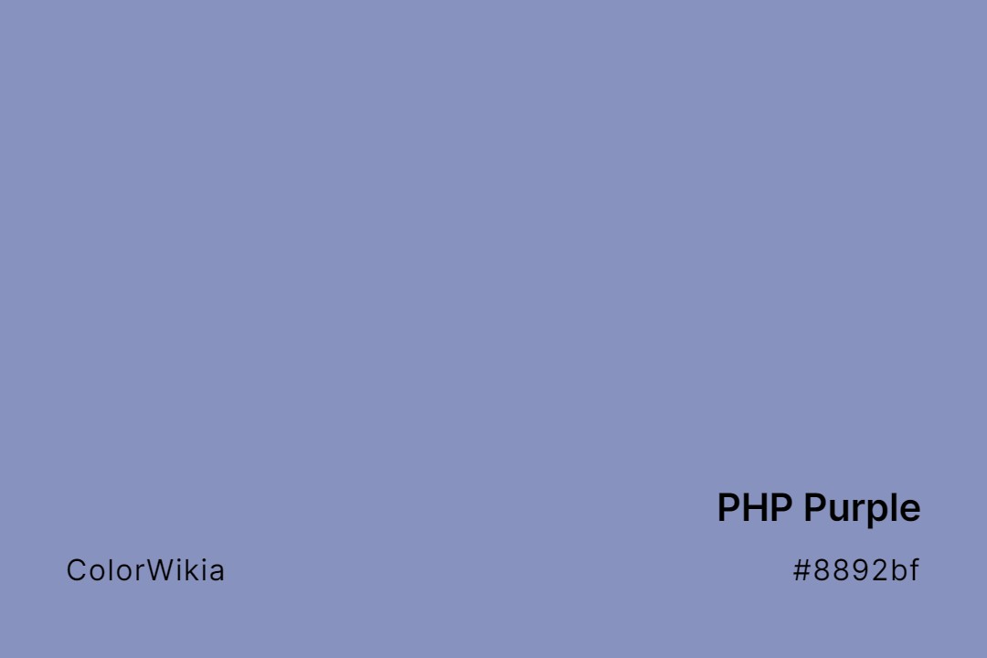 PHP Purple Color – #8892bf: Codes and Complete Breakdown
