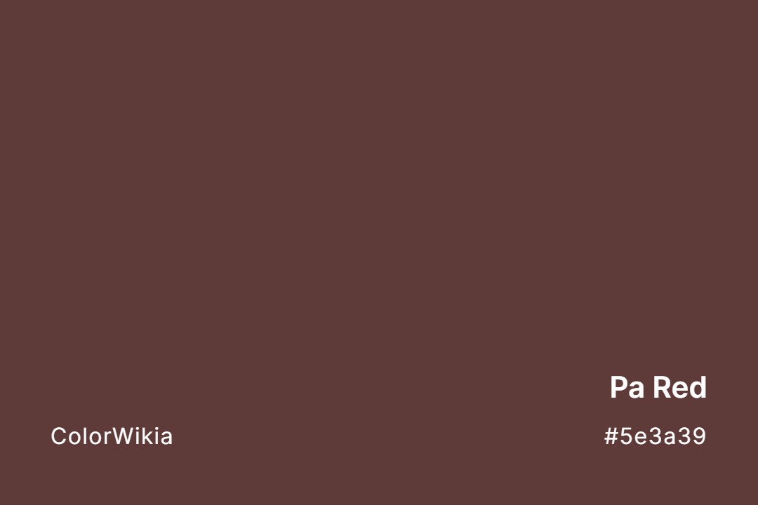 Pa Red Color – #5e3a39: Codes and Complete Breakdown