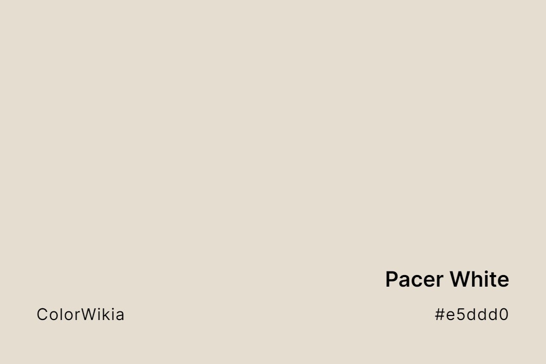 Pacer White Color – #e5ddd0: Codes and Complete Breakdown