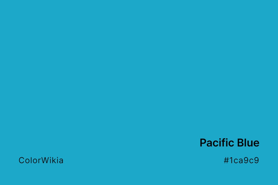 pacific blue color 1ca9c9