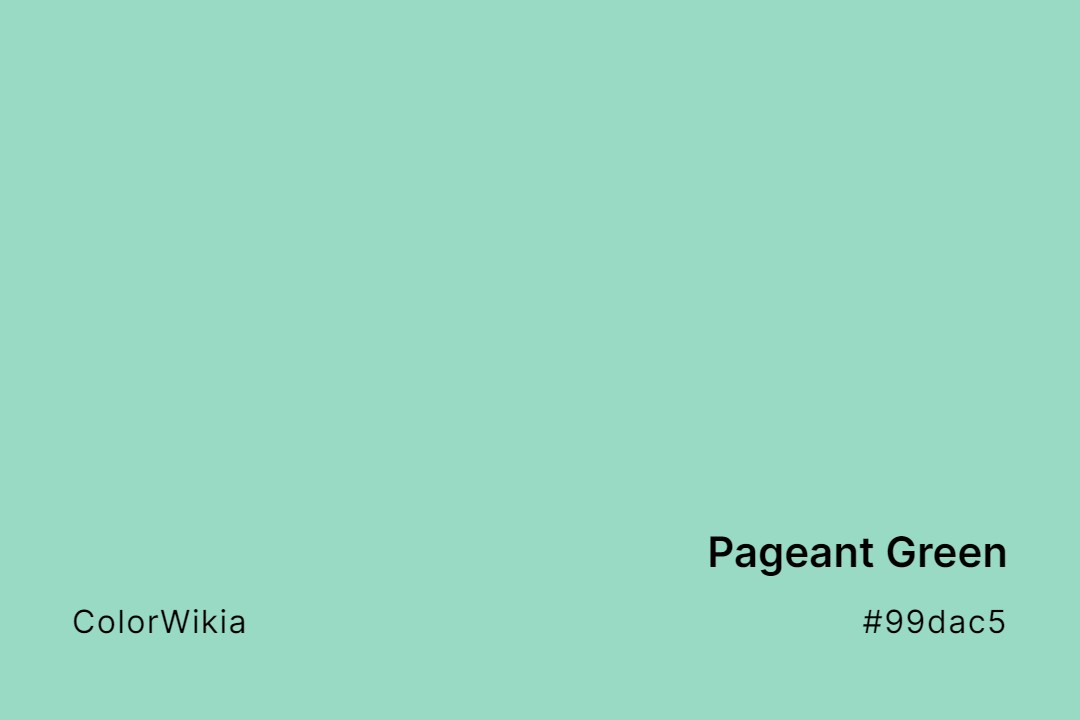 Pageant Green Color – #99dac5: Codes and Complete Breakdown