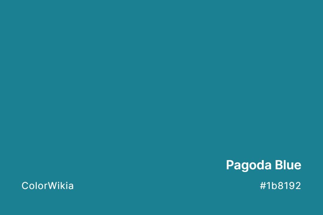 Pagoda Blue Color – #1b8192: Codes and Complete Breakdown