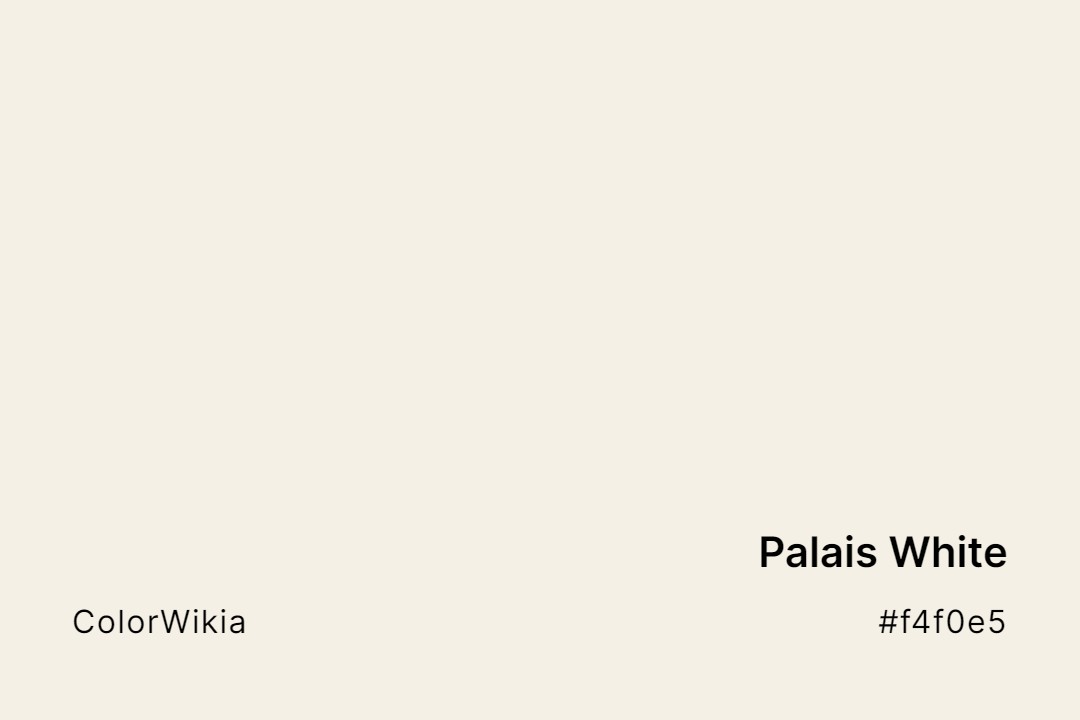 Palais White Color – #f4f0e5: Codes and Complete Breakdown