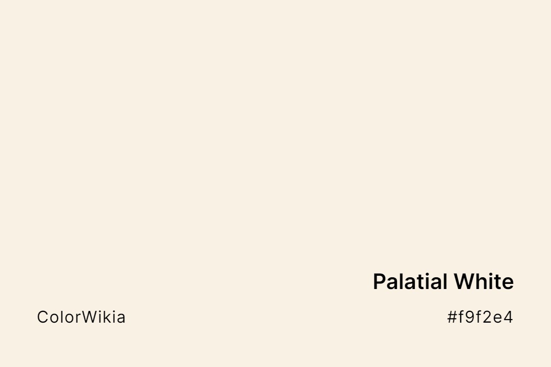 Palatial White Color – #f9f2e4: Codes and Complete Breakdown