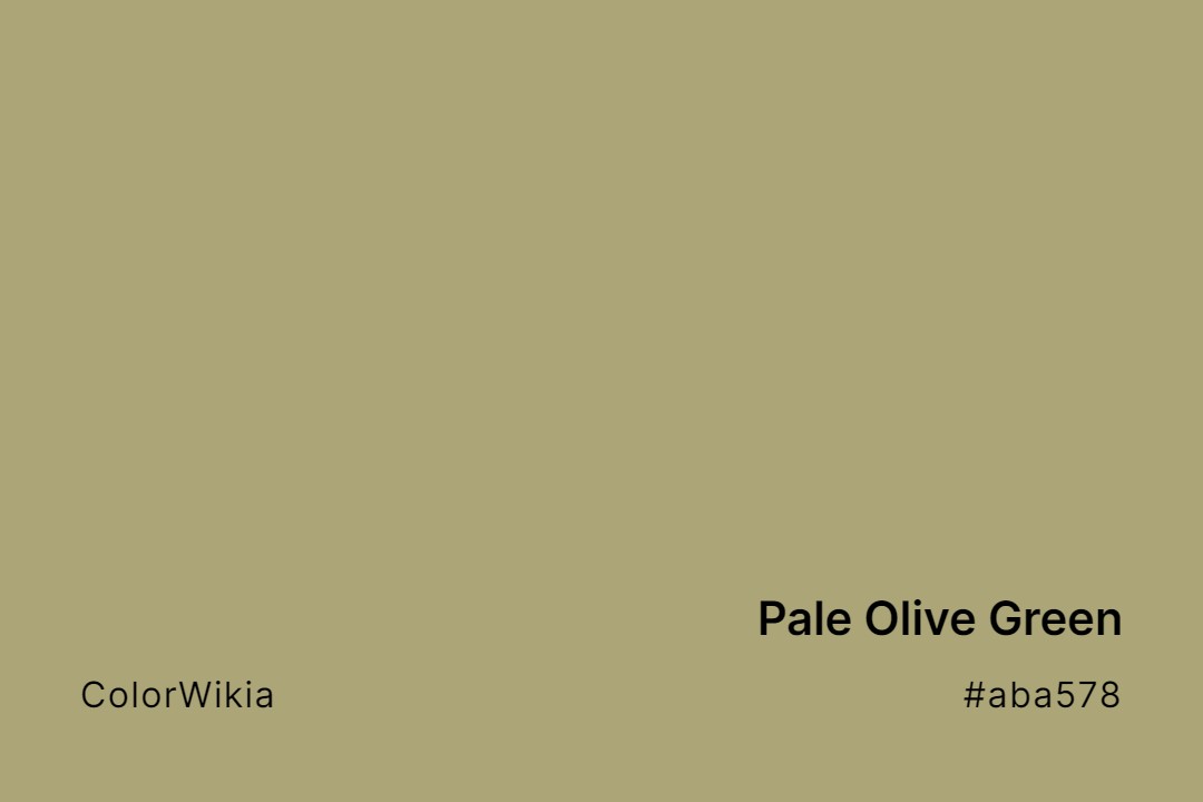pale olive green color aba578