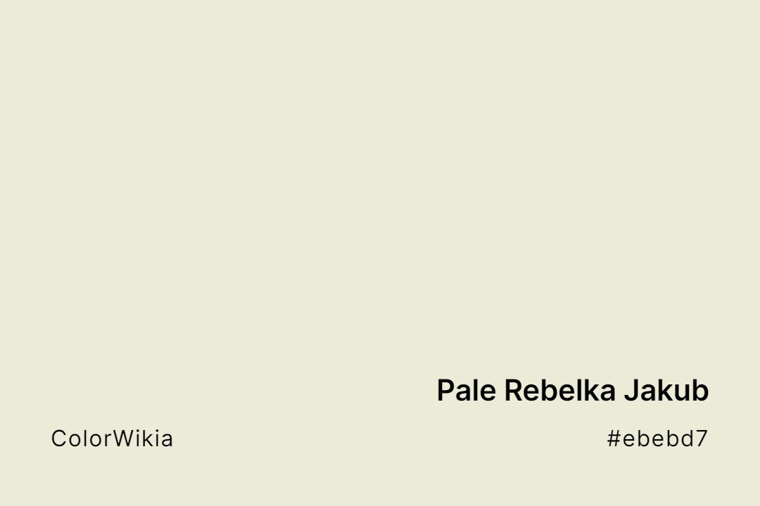 Pale Rebelka Jakub Color – #ebebd7: Codes and Complete Breakdown