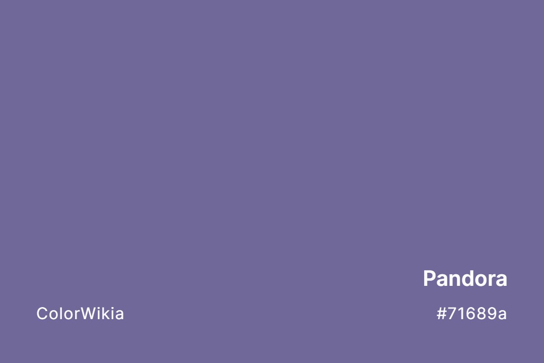 pandora color 71689a