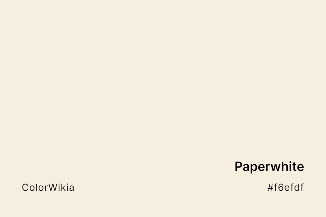 Paperwhite Color – #f6efdf: Codes and Complete Breakdown
