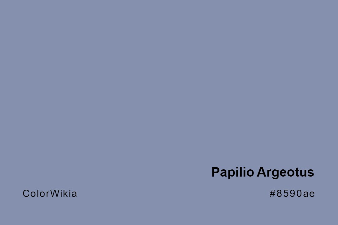 Papilio Argeotus Color – #8590ae: Codes and Complete Breakdown
