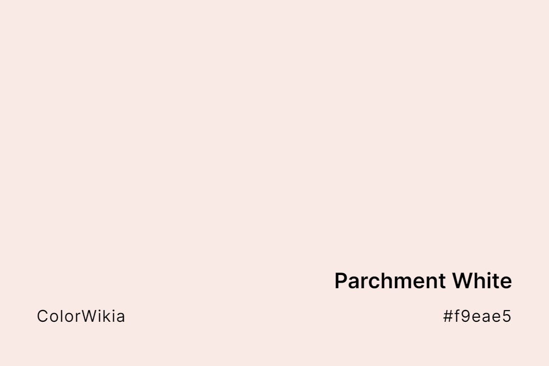 parchment white color f9eae5