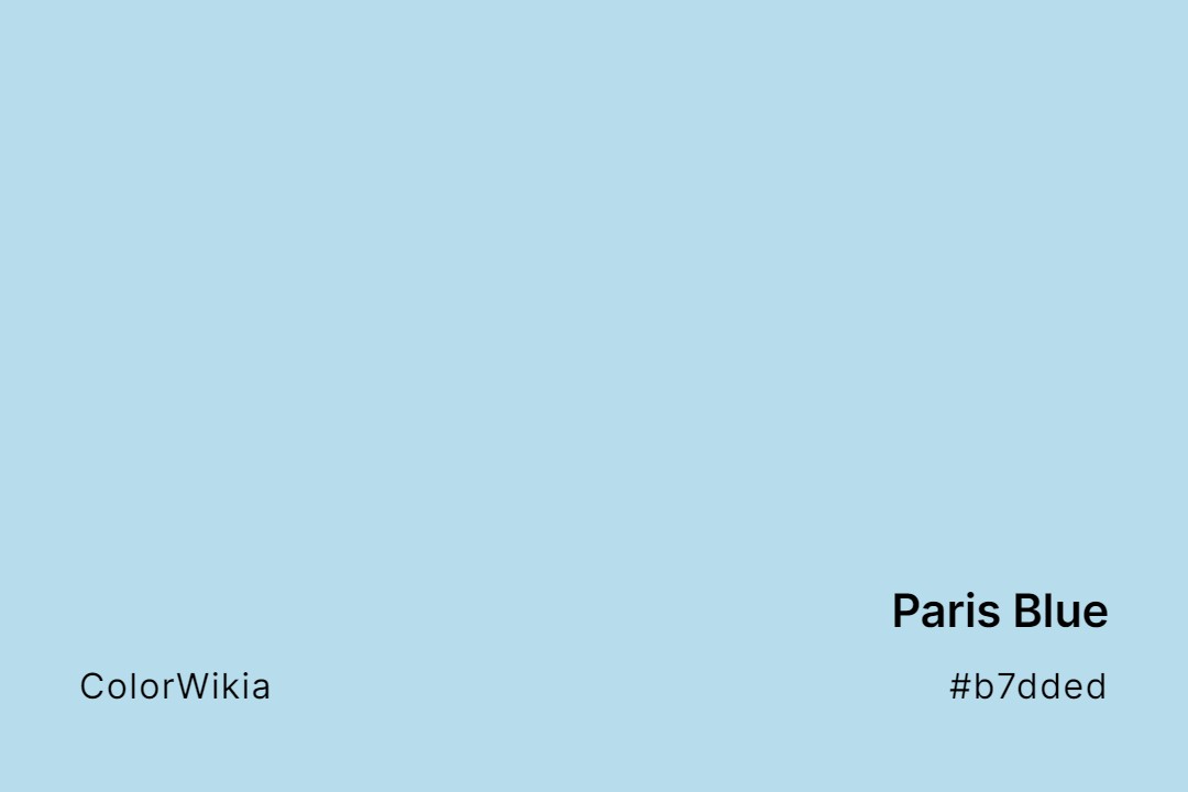 paris blue color b7dded
