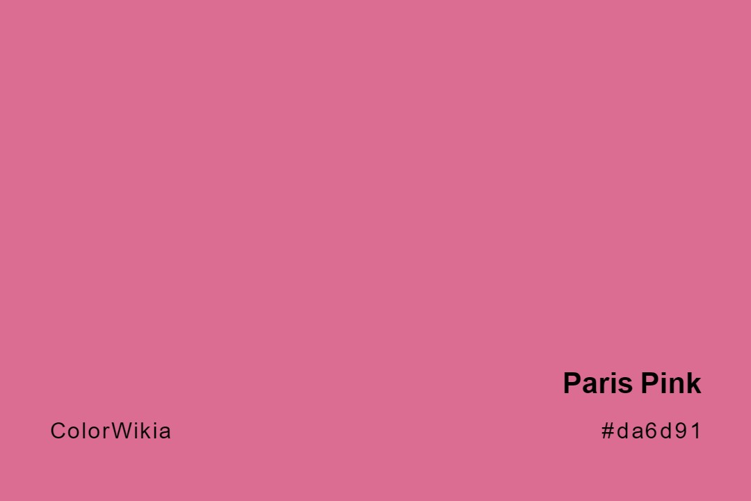 paris pink color da6d91