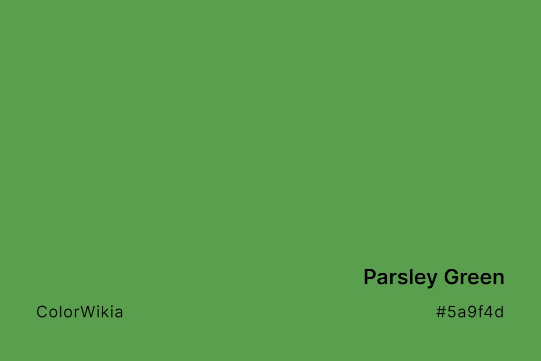 parsley green color 5a9f4d