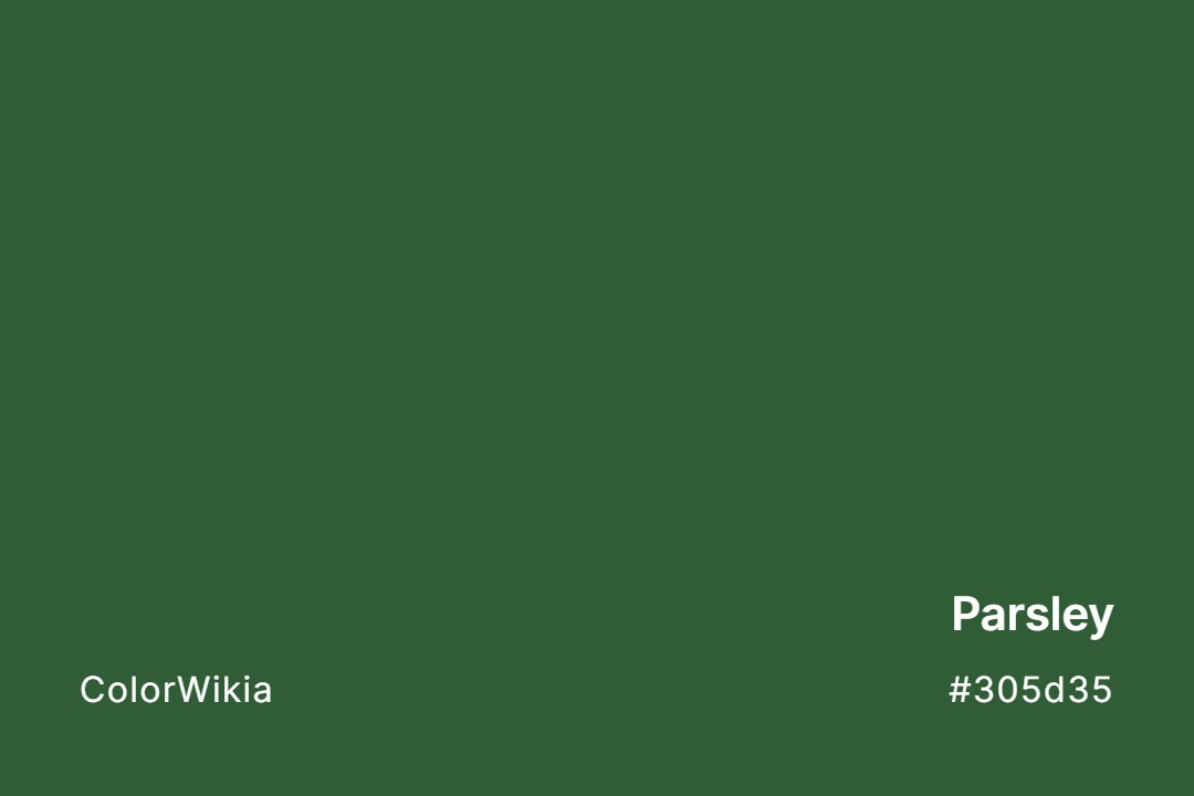 parsley color 305d35
