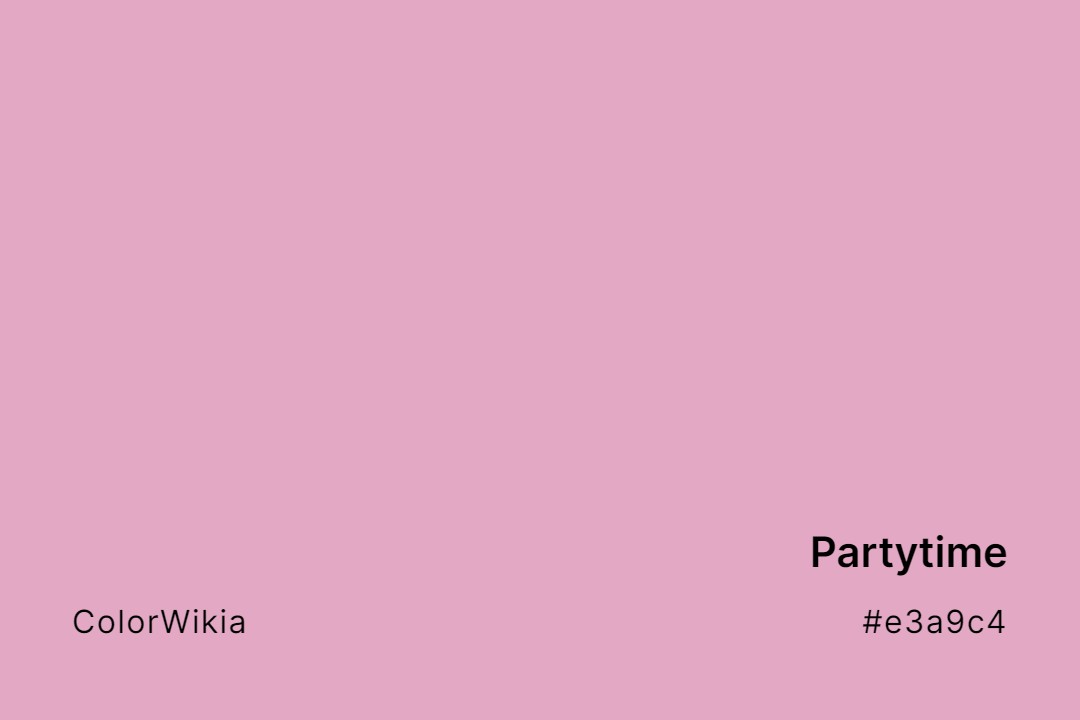Partytime Color – #e3a9c4: Codes and Complete Breakdown