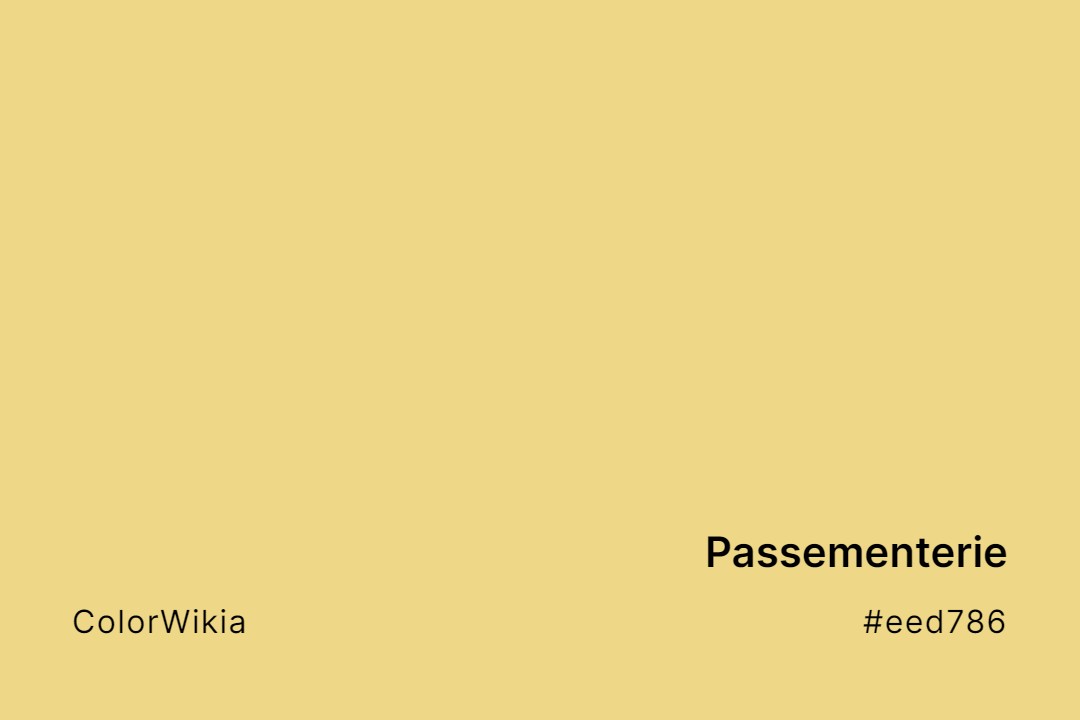 Passementerie Color – #eed786: Codes and Complete Breakdown