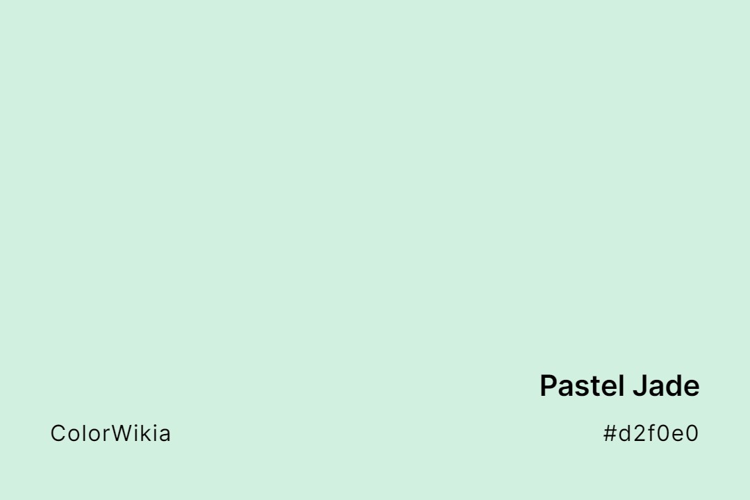 pastel jade color d2f0e0