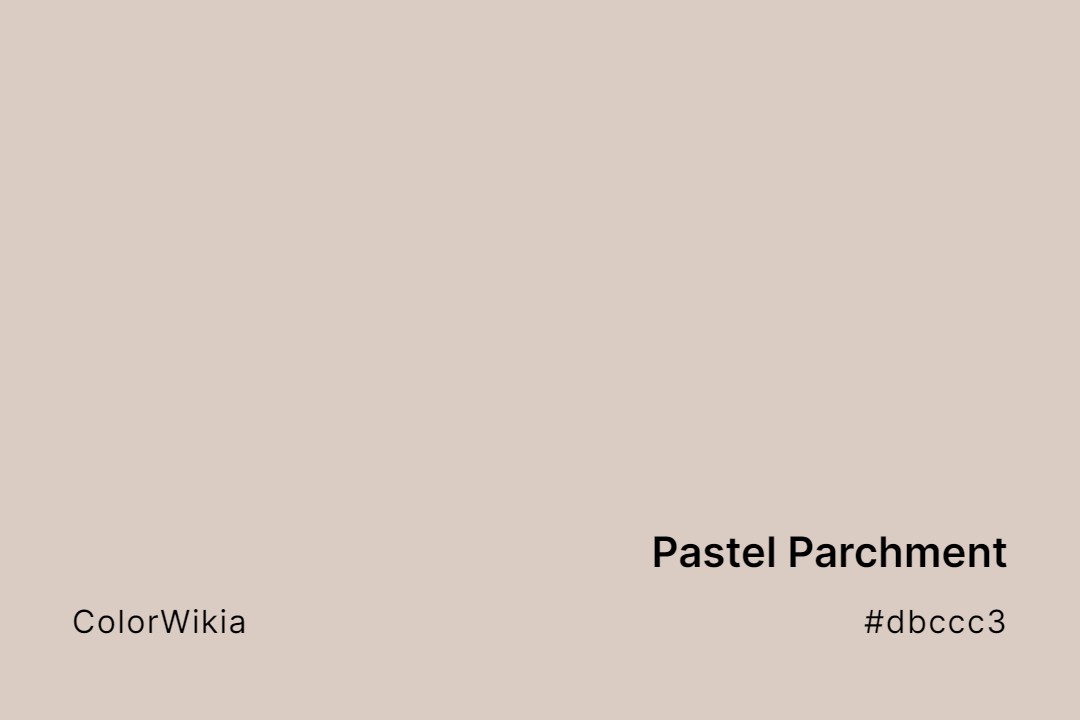 pastel parchment color dbccc3