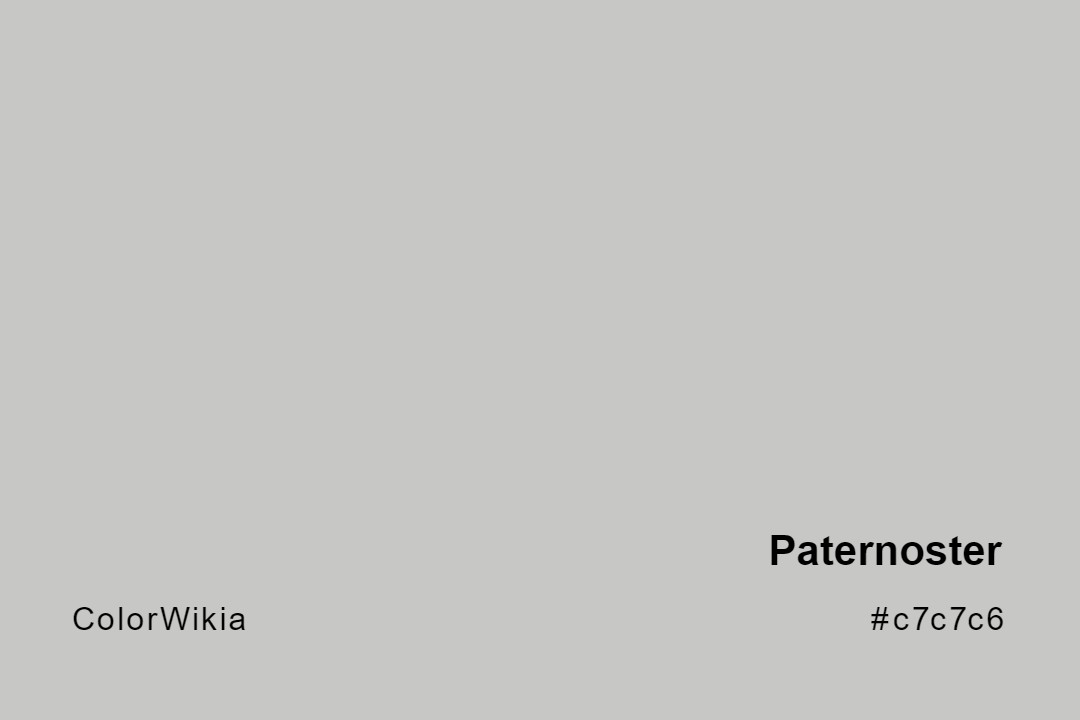 Paternoster Color – #c7c7c6: Codes and Complete Breakdown