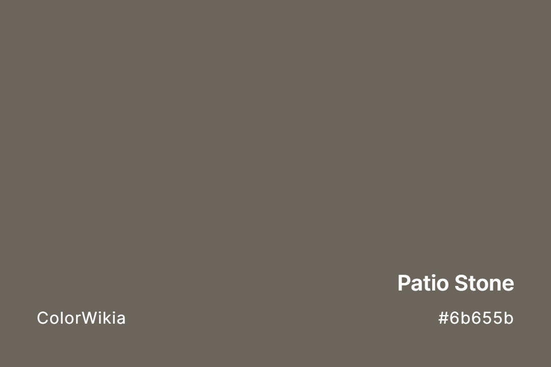Patio Stone Color – #6b655b: Codes and Complete Breakdown