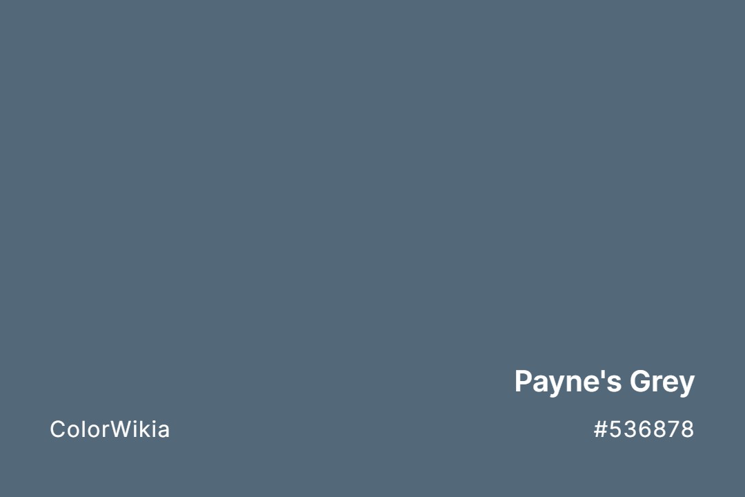 Payne’s Grey Color – #536878: Codes and Complete Breakdown