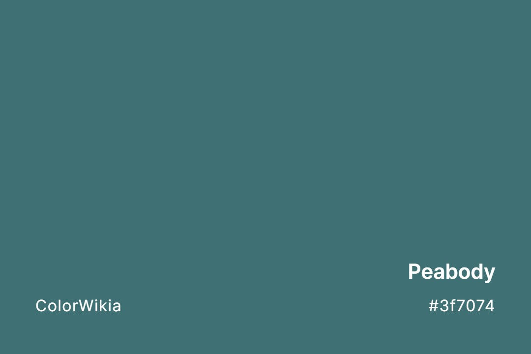 Peabody Color – #3f7074: Codes and Complete Breakdown