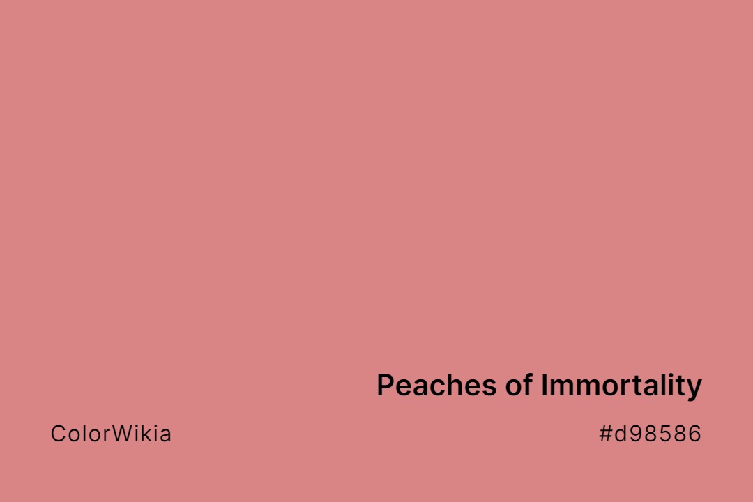 Peaches of Immortality Color – #d98586: Codes and Complete Breakdown