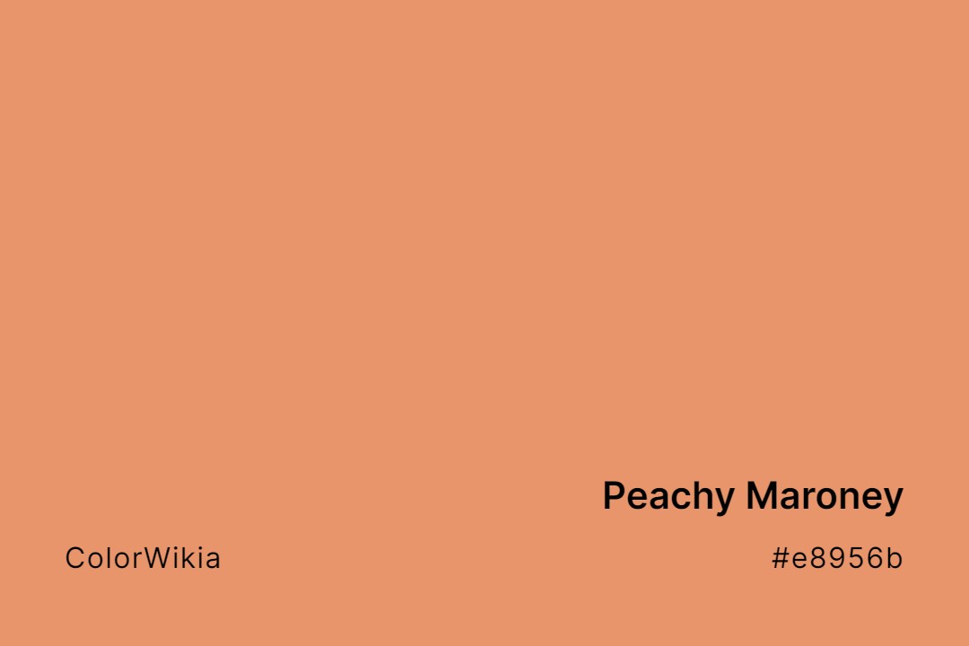 Peachy Maroney Color – #e8956b: Codes and Complete Breakdown