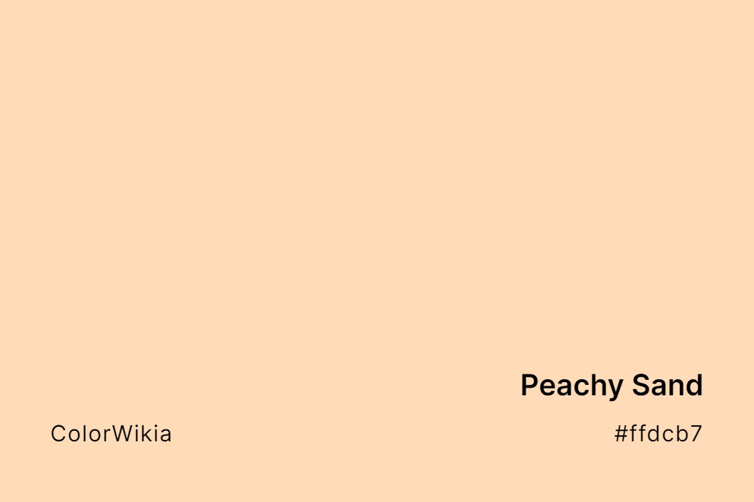 peachy sand color ffdcb7