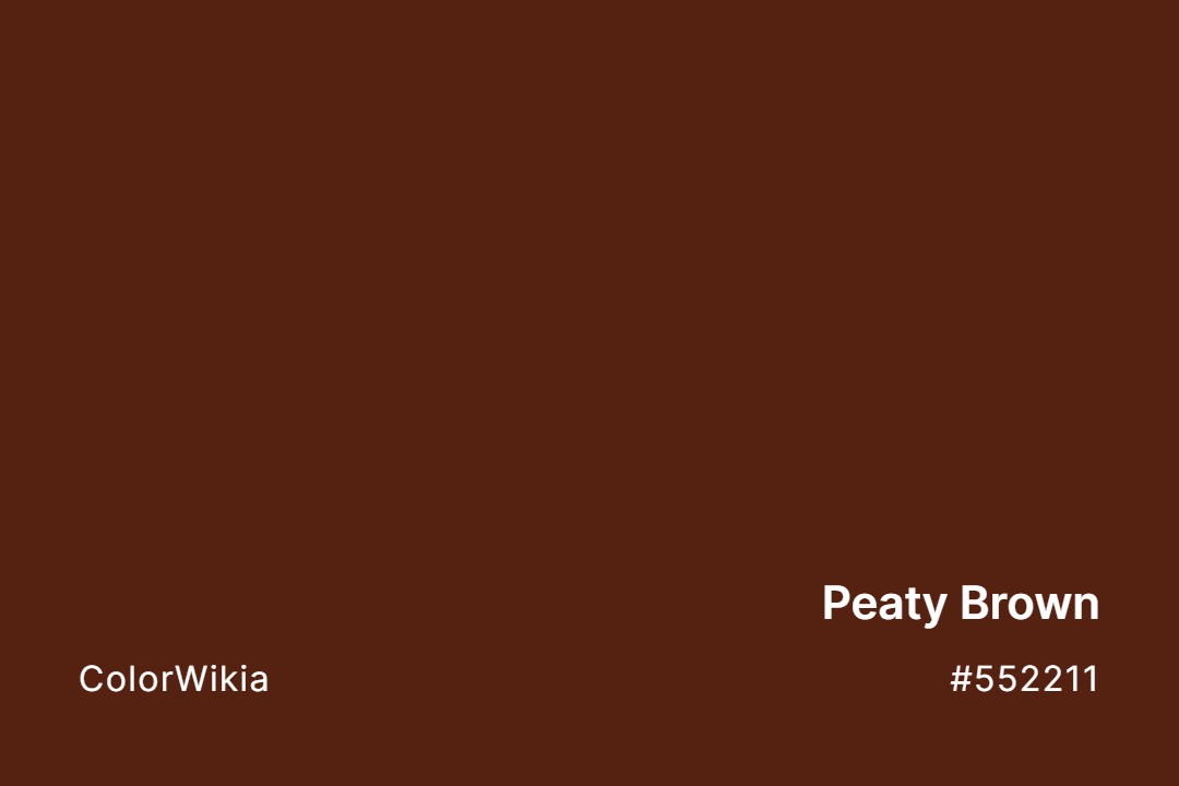 Peaty Brown Color – #552211: Codes and Complete Breakdown