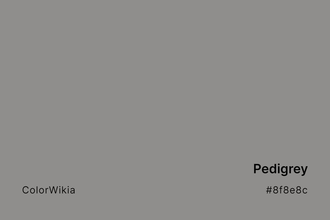 Pedigrey Color – #8f8e8c: Codes and Complete Breakdown