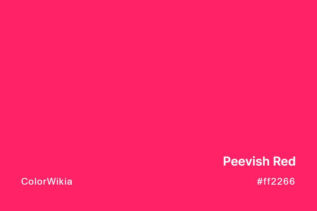 Peevish Red Color – #ff2266: Codes and Complete Breakdown
