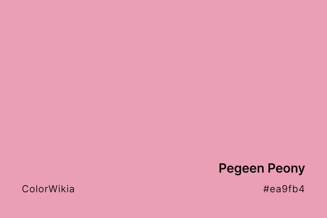 Pegeen Peony Color – #ea9fb4: Codes and Complete Breakdown