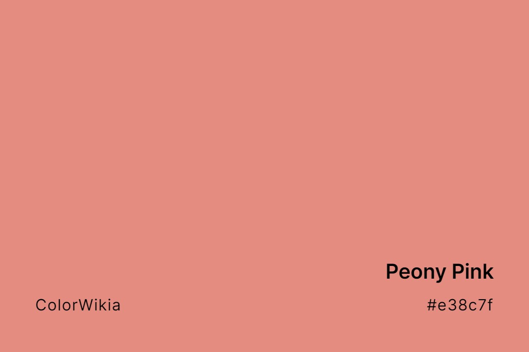 Peony Pink Color – #e38c7f: Codes and Complete Breakdown