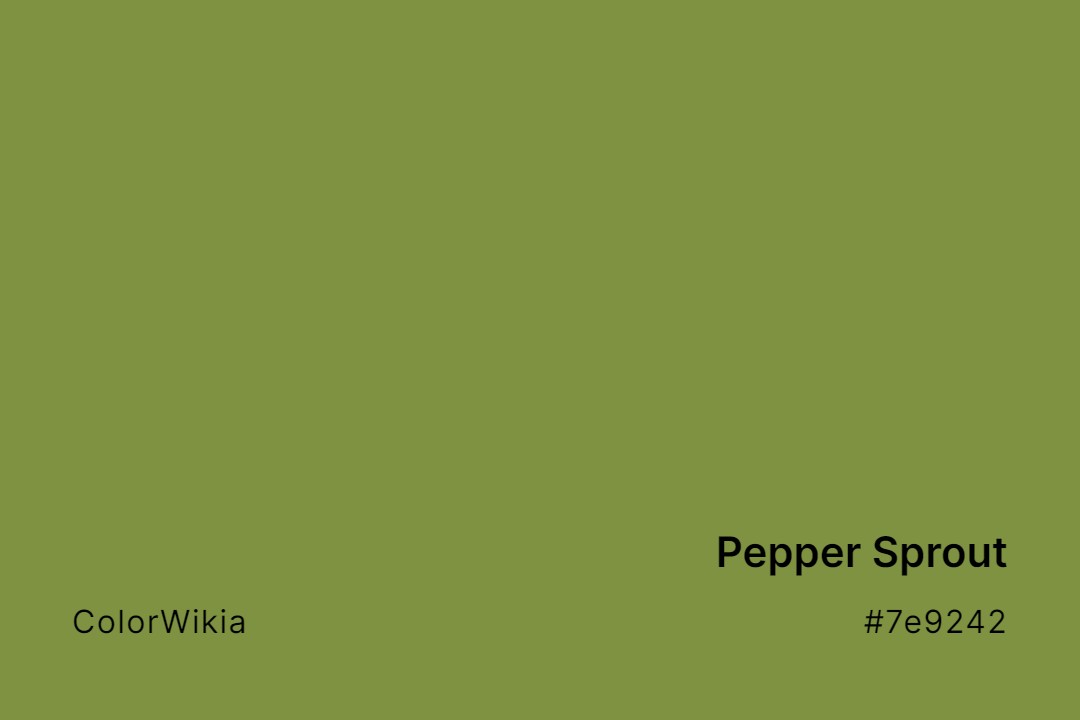 pepper sprout color 7e9242