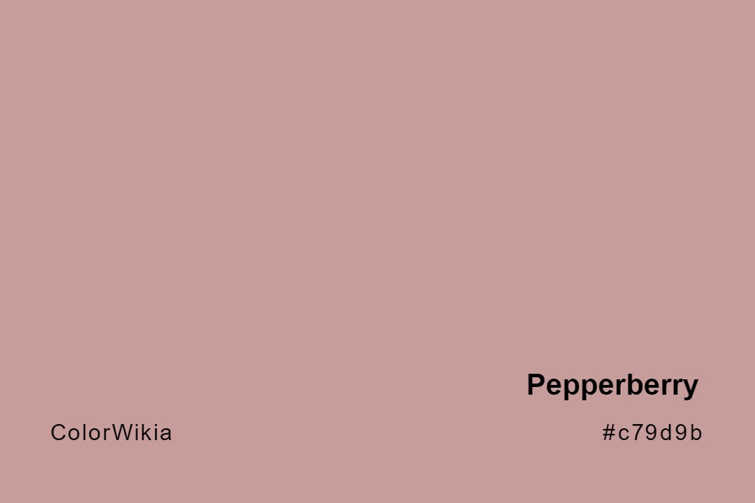 Pepperberry Color – #c79d9b: Codes and Complete Breakdown