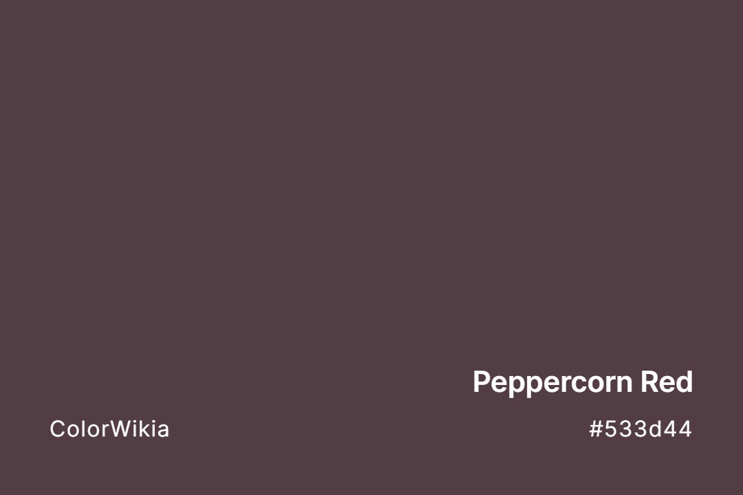 peppercorn red color 533d44