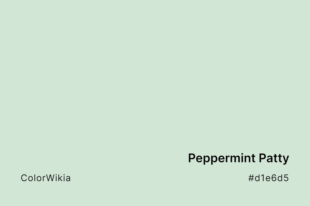peppermint patty color d1e6d5