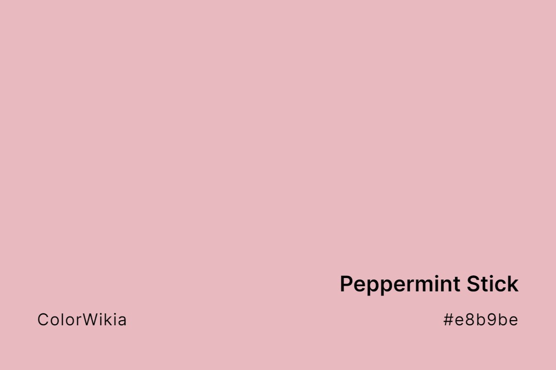 peppermint stick color e8b9be