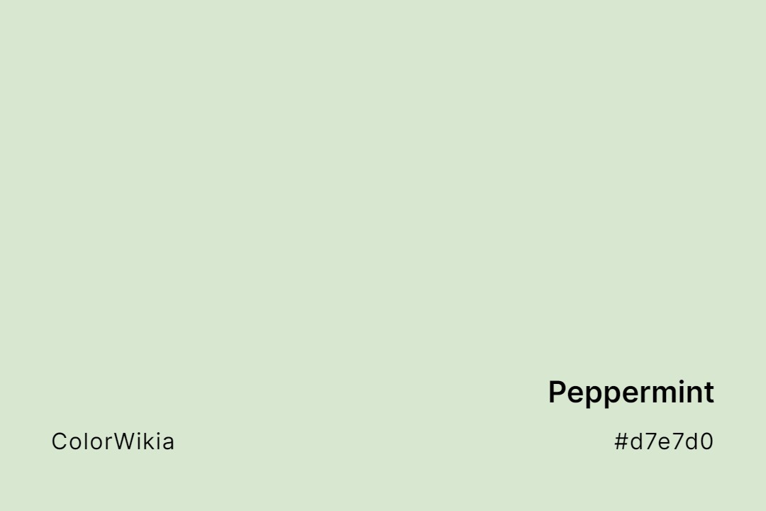 peppermint color d7e7d0