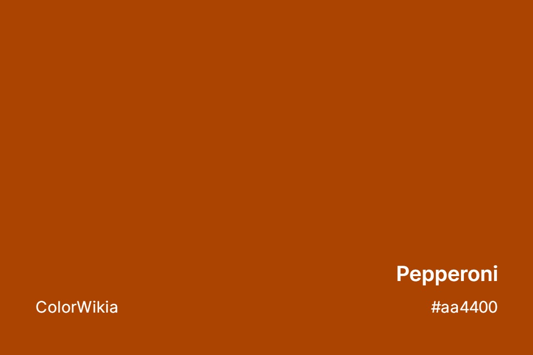 Pepperoni Color – #aa4400: Codes and Complete Breakdown