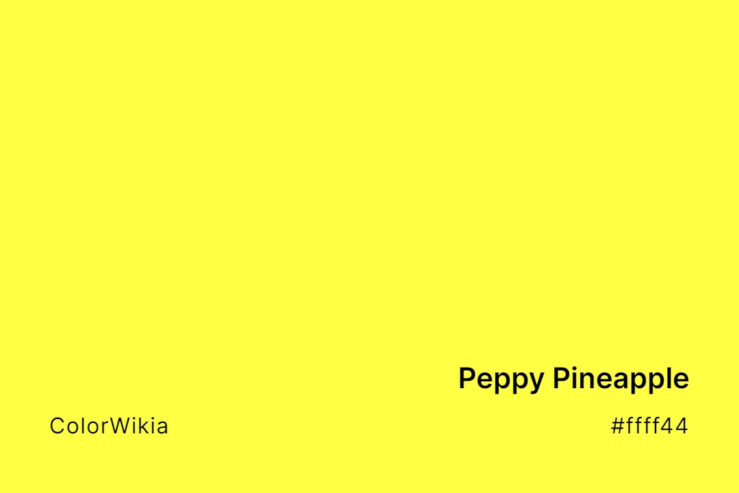 peppy pineapple color ffff44