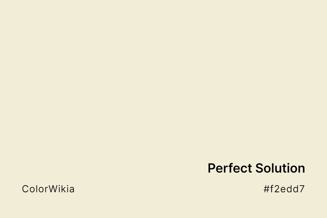 perfect solution color f2edd7