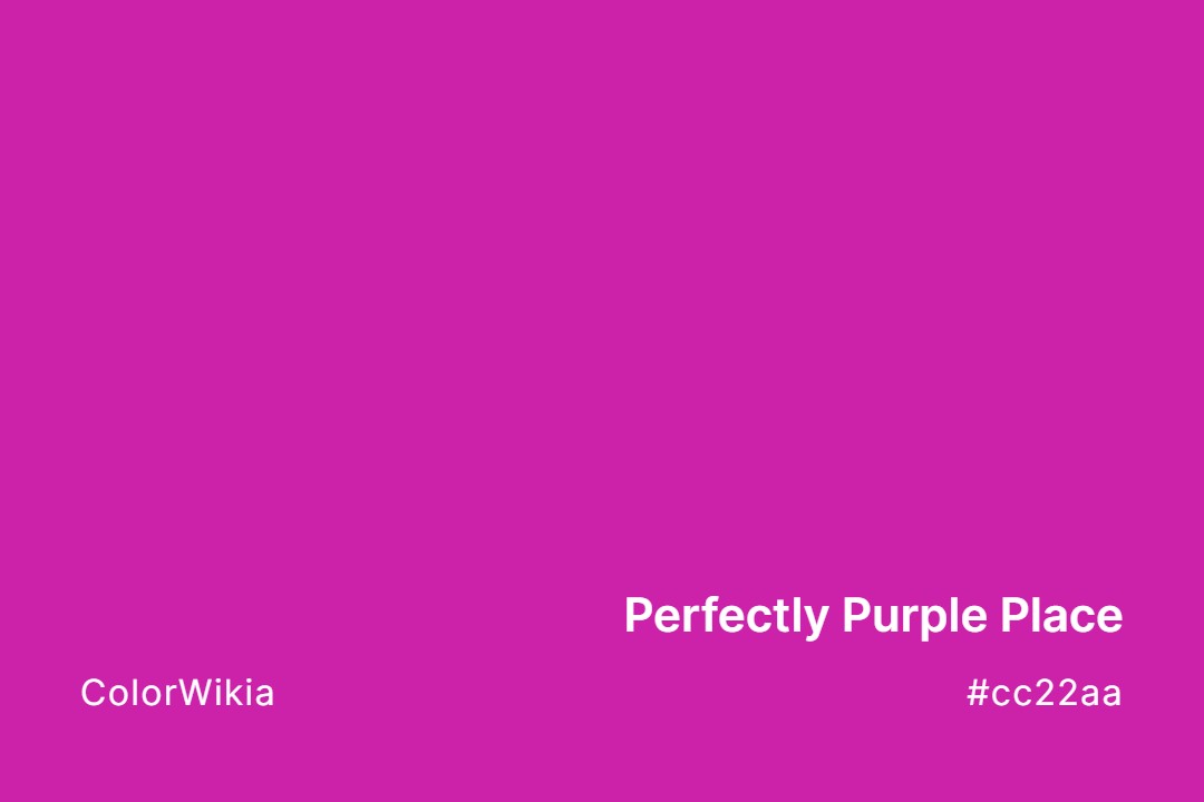 perfectly purple place color cc22aa