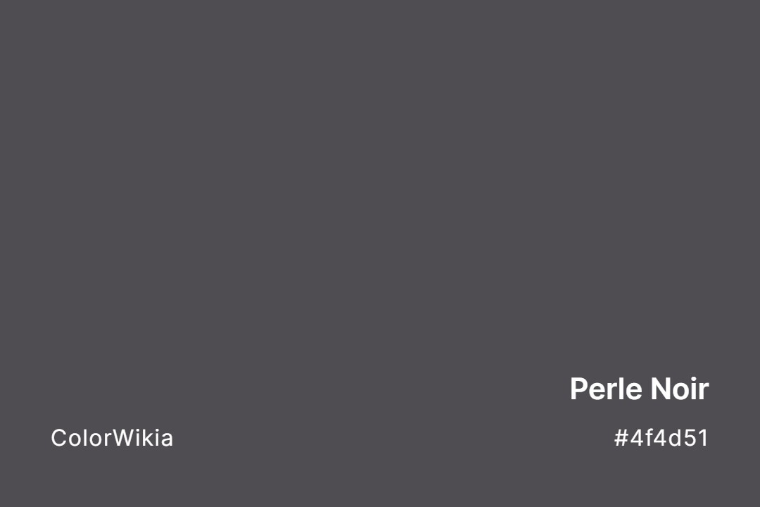 perle noir color 4f4d51