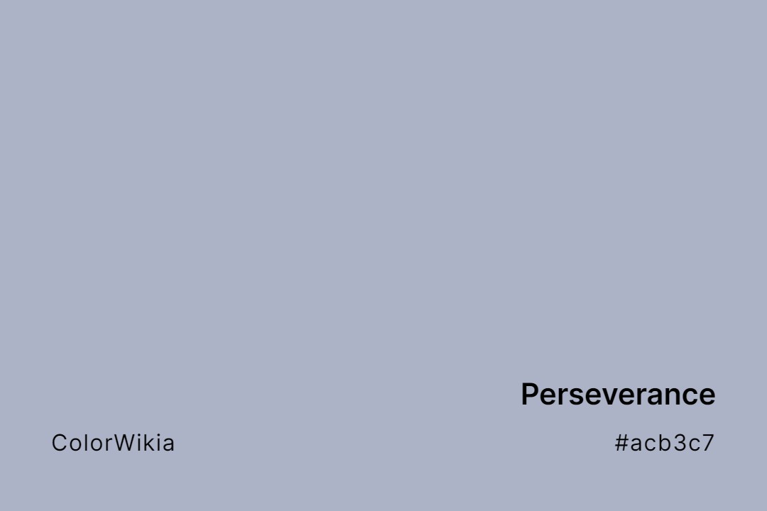 Perseverance Color – #acb3c7: Codes and Complete Breakdown