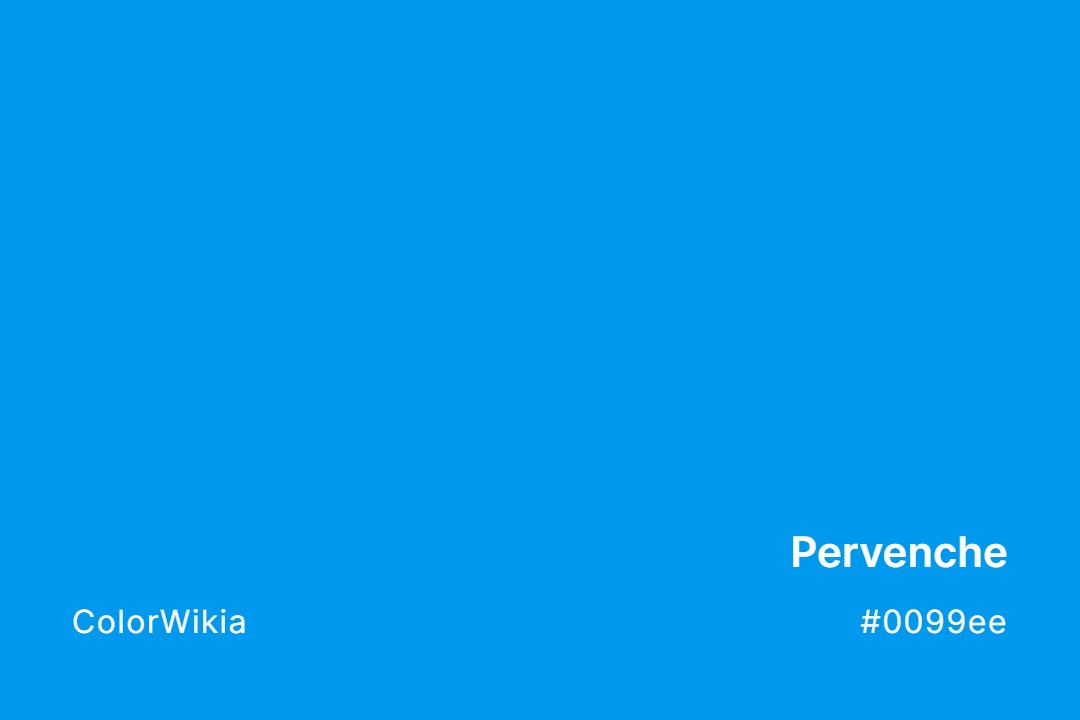 Pervenche Color – #0099ee: Codes and Complete Breakdown