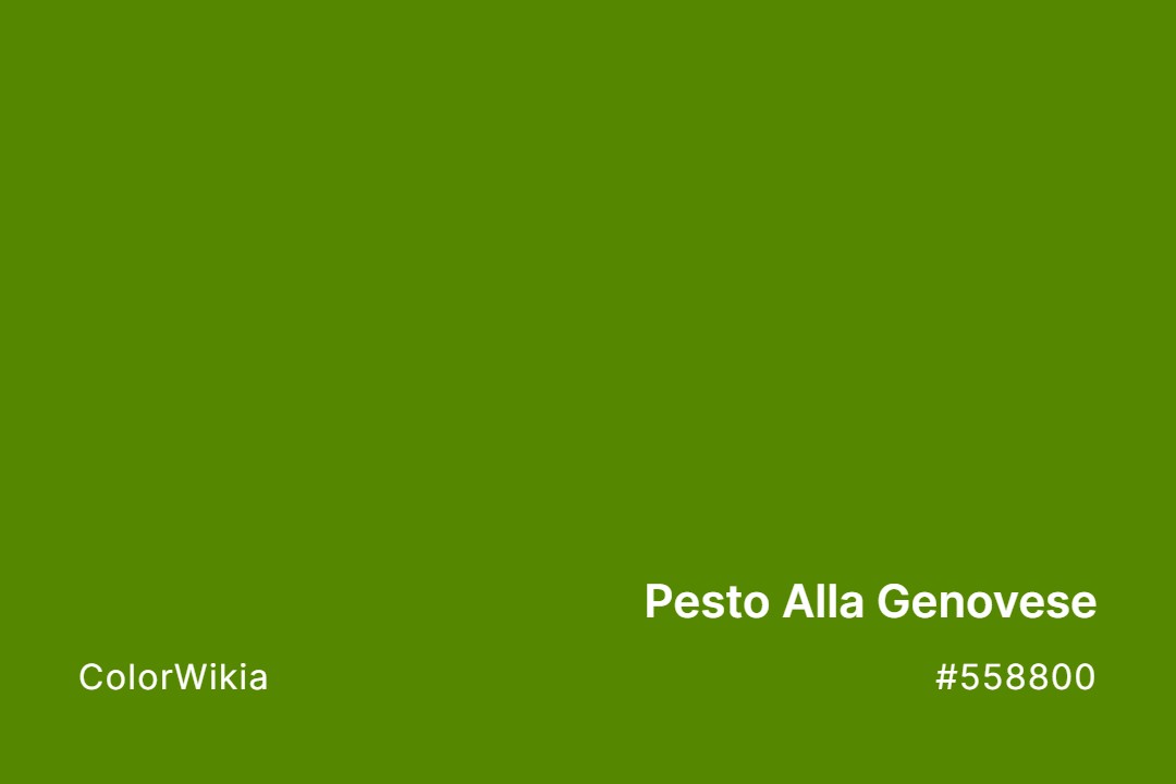 Pesto Alla Genovese Color – #558800: Codes and Complete Breakdown