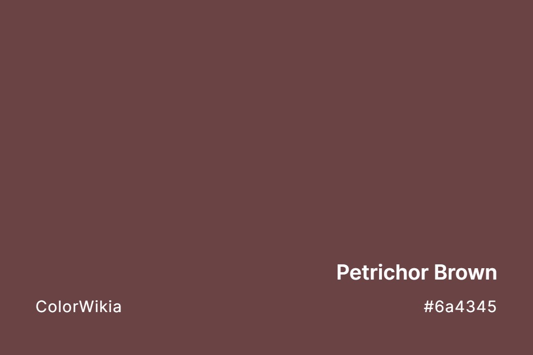 Petrichor Brown Color – #6a4345: Codes and Complete Breakdown